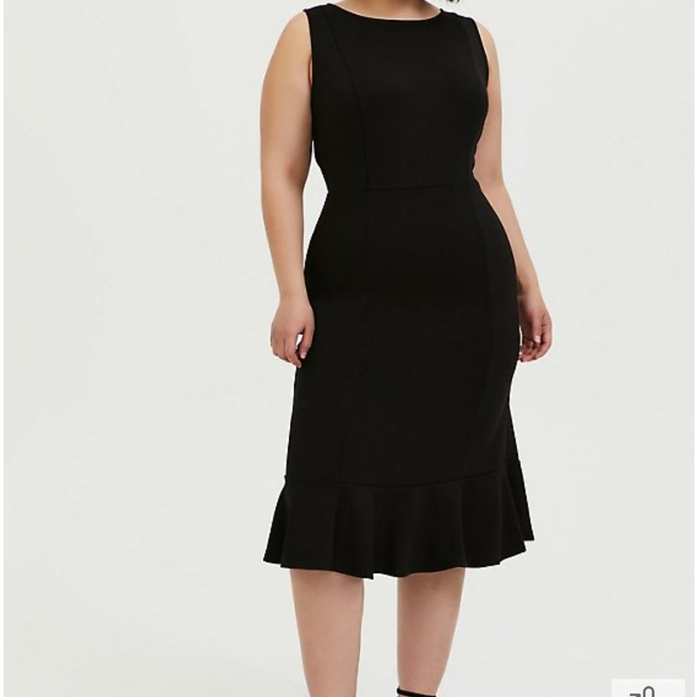 Torrid black trumpet dress